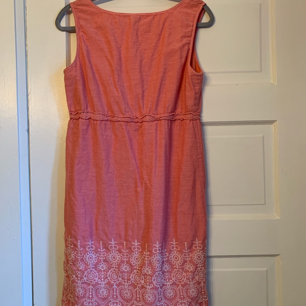 EUC MAX STUDIO PINK EMPIRE WAIST DRESS EMBROIDERY, large - Picture 4 of 7